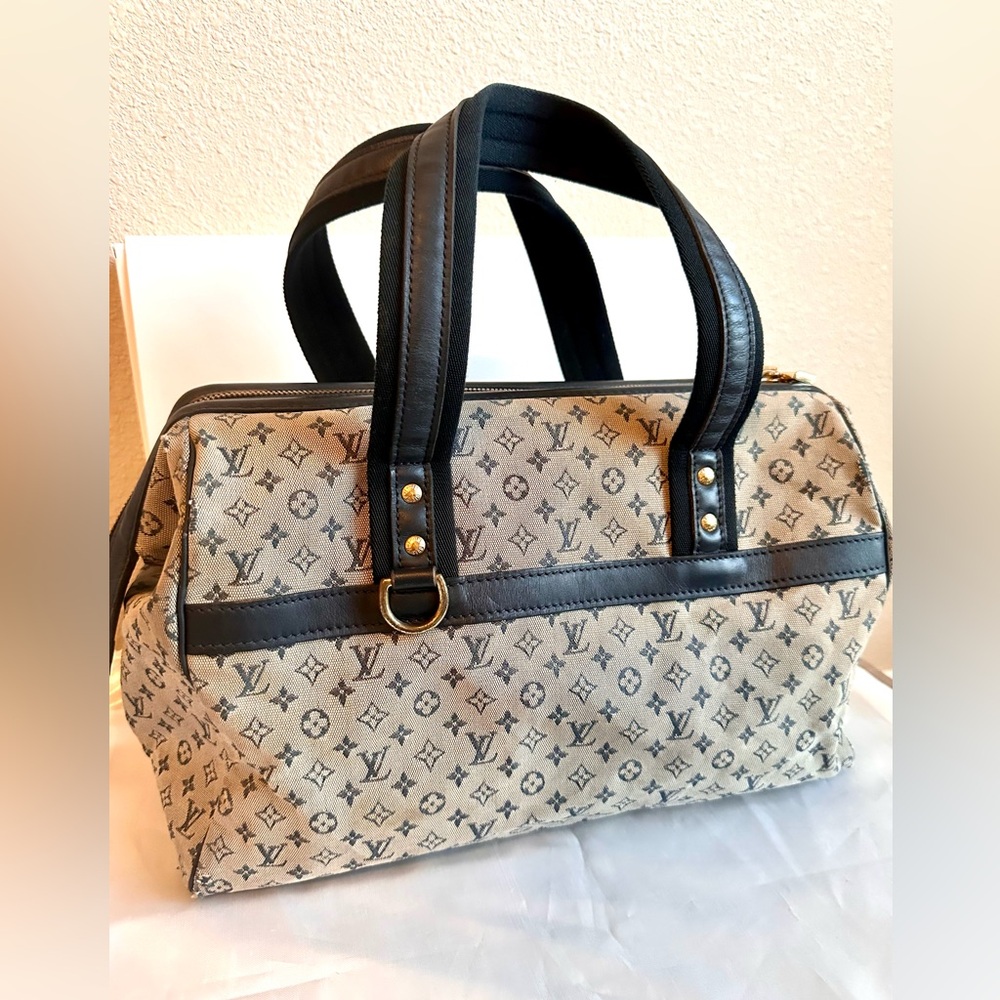 Louis Vuitton Josephine GM Mini Lin Boston style Handbag - Picture 4 of 17